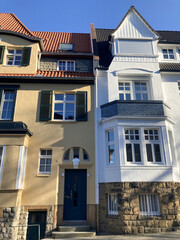 Bielefeld, NRW, Deutschland: Saniertes Altbauviertel der Jahrhundertwende bis 1920er Jahre