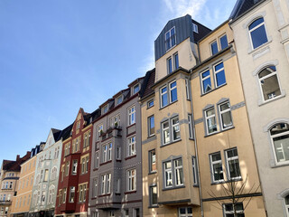 Bielefeld, NRW, Deutschland: Saniertes Altbauviertel der Jahrhundertwende bis 1920er Jahre