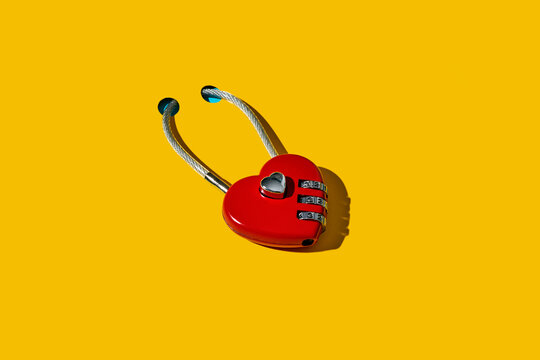 heart-shaped padlock