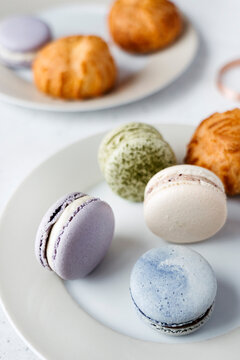 Various sweets on table.