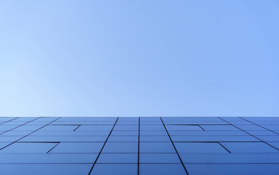 Modern building against blue sky