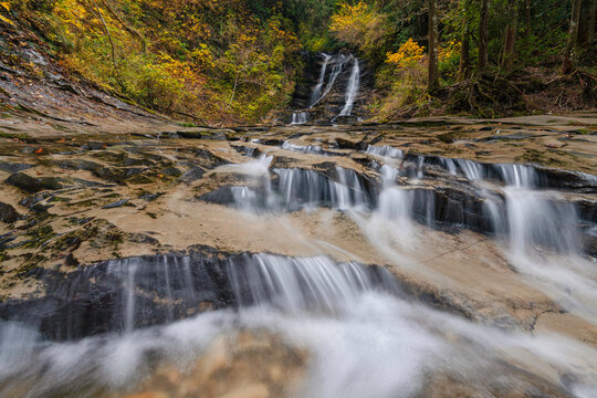 Autumn At Chiyo Waterfall