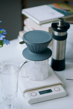 Closeup of drip coffee