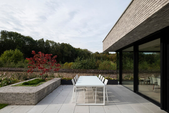 table and chairs on terrace