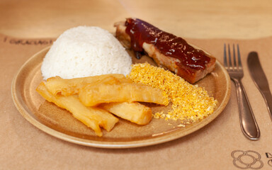 Pork with barbecue
