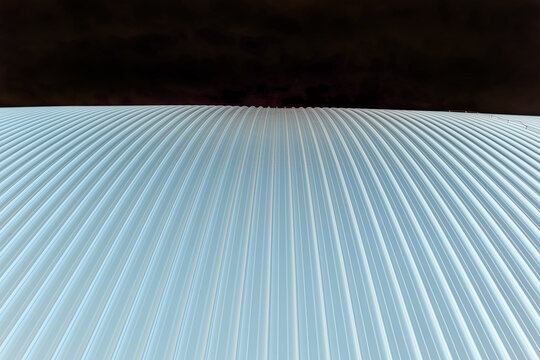 arched metal roof