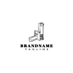 gun design logo template icon vector illustration