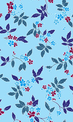 Floral Watercolor Pattern Design Background