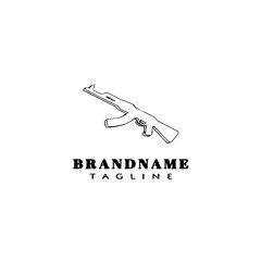 gun design logo template icon creative illustration