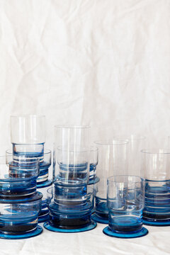 Dinnerware on a simple white background