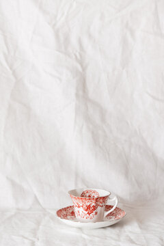 Dinnerware on a simple white background