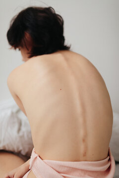 Anonymous woman body portrait