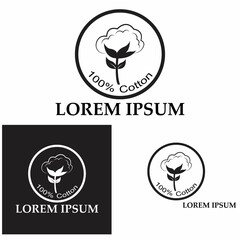 Cotton logo illustration vector design