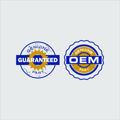 circle stamp or label idea of original guarantee 