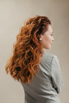Beautiful red curly hair