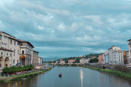 The Alle Grazie bridge in Florence, Italy