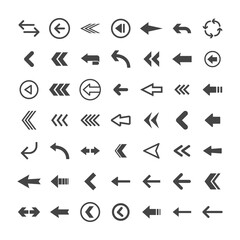 Arrow icons set. Vector Arrows collection.