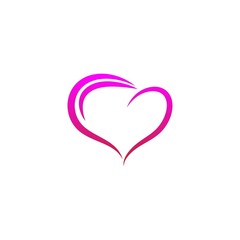 Love icon logo illustration design template