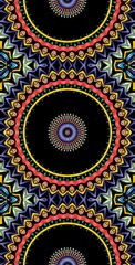 Fractodome Colorful Seamless Fractal Patterns
