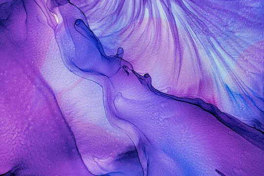 Abstract alcohol ink painting