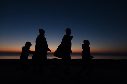 Family silhouettes