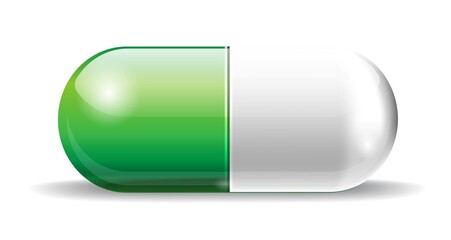 Realistic, medical 3D vectors. Icons pills and