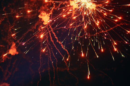 fireworks splashing