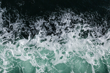 Texture of the blue ocean