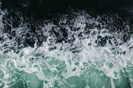 Texture of the blue ocean