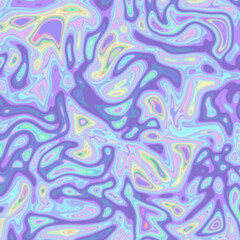 Holographic texture may apply on fonts/materials/design, etc. Psychedelic, Abstract background.