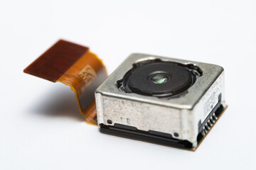 camera modules being used in mobile phones. development of mobile cameras. Digital camera lens part. sensor and technology smartphone new high resolution cameras. Mobile phone camera module