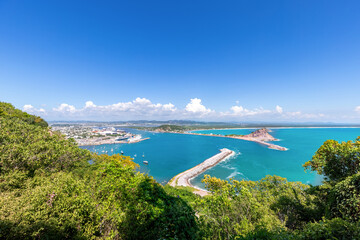 Obraz premium Mexico, views from Mazatlan panoramic skyline lookout Mirador Del Faro and Mirador de Crystal.
