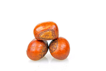 Particles on a white background