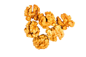 White background of the walnut