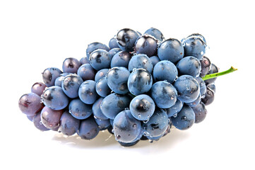 Grapes in white background