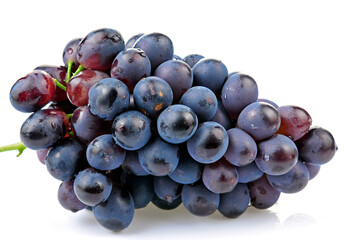 Grapes in white background
