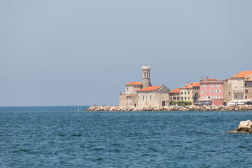 Fototapeta na wymiar Morze Adriatyckie, Piran Słowenia