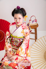 日本髪の女性　Adult ceremony
