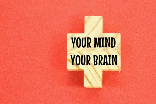 wooden puzzle with the words your mind and your brain