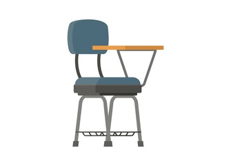 Fototapeta premium Writing chair. Simple flat illustration.