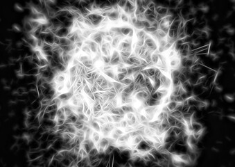 煙の渦のイラスト