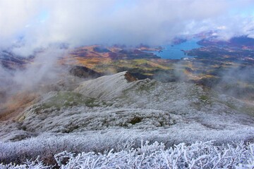 樹氷の花咲く磐梯山（日本百名山）