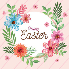 happy easter postcard