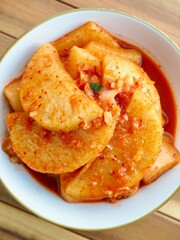 한국의 전통음식 무 김치