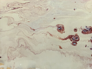 Abstract art background. Acrylic on linen. Warm colors. Soft brushstrokes of paint. Modern art. Contemporary art.