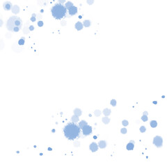 blue paint stains on white background