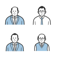 ベテランビジネスマンアイコンセット