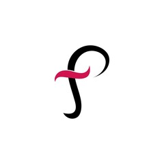 Letter F logo template