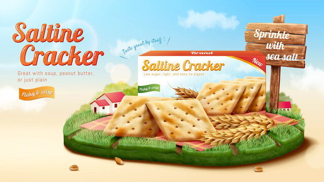 Original saltine cracker ad