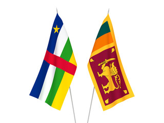 Central African Republic and Democratic Socialist Republic of Sri Lanka flags